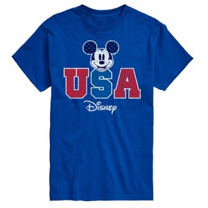 Men's - Disney - Mickey Mouse USA Head Short Sleeve Graphic T-Shirt - 1 of 4