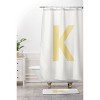 Deny Designs April Lane Art Block Monogram Shower Curtain - 3 of 3