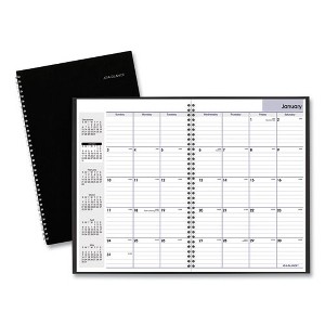 DayMinder Monthly Planner, Ruled Blocks, 12 x 8, Black Cover, 14-Month: Dec 2024 to Jan 2026 - 1 of 4