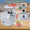 Commercial Heavy Duty Meat Grinder, Electric Meat Grinder with 1 Sausage Tubes, 2 Blades, 2 Plates, Meat Grinder Max Yield for Home Kitchen Use - 3 of 4
