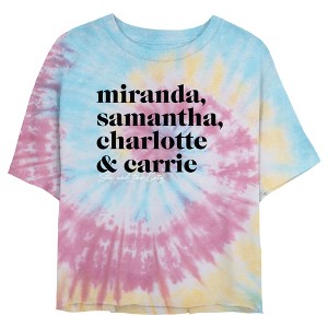 Junior's Women Sex and the City The Gals Text Crop T-Shirt - 1 of 4