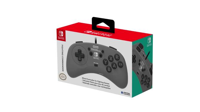 Hori Fighting Commander Wired Controller for Nintendo Switch - Gray, 2 of 8, play video