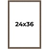 PosterPalooza | Sculpted Silver Picture Frame - UV Acrylic, Foam Board Backing, Hanging Hardware - 2 of 4