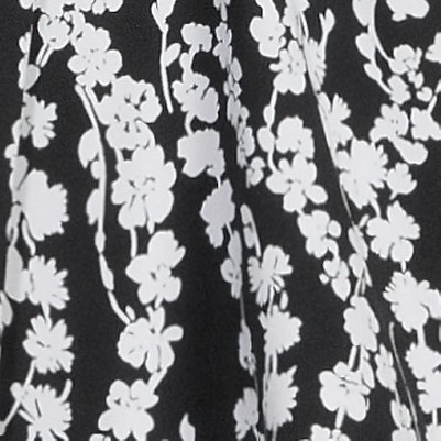 black/white vine floral