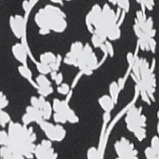 black/white vine floral