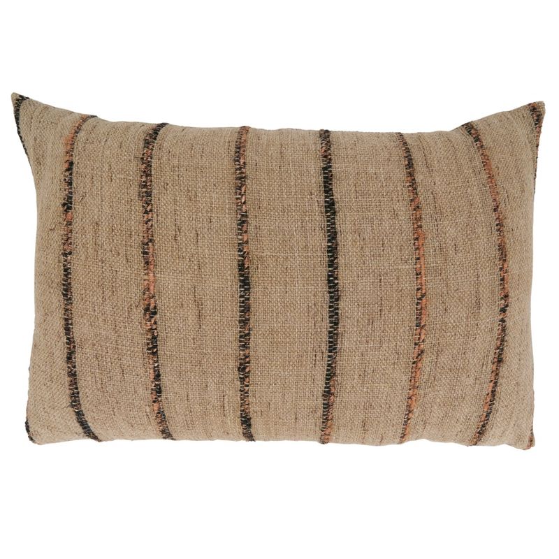 Saro Lifestyle Saro Lifestyle Striped Thin Stripe Throw Pillow Cover, 1 of 4