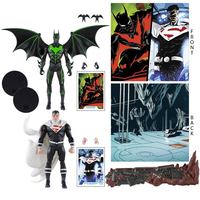 McFarlane Toys DC Comics Batman Beyond vs. Justice Lord Superman Action Figure Set - 2pk, 3 of 18