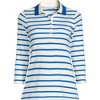 Lands' End Women's 3/4 Sleeve Supima Cotton Polo Shirt - 3 of 3