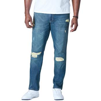 Liberty Blues Men's Big & Tall  Athletic Fit Side Elastic 5-Pocket Jeans