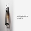 Globe Electric 1-Light Matte Black Outdoor Wall Sconce with Clear Glass Shade: ETL Listed, Dimmable, Metal Body - 3 of 4