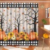 LunaLulinlk Fall Shower Curtain, Buffalo Plaid Waterproof Bathroom Curtains - 2 of 4