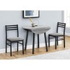 NicBex 3-Piece Vintage Round Dining Table Set & Upholstered Chairs for Kitchen,Restaurant,Modern Dinette Set with Drop Leaf Design - 2 of 4
