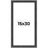 PosterPalooza | Panoramic Refined Black Picture Frame - UV Acrylic, Foam Board Backing, Hanging Hardware - 2 of 4