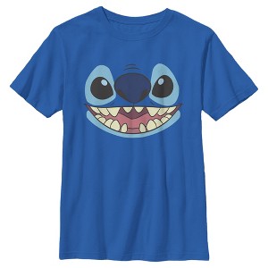 Boy's Lilo & Stitch Large Face Stitch T-Shirt - 1 of 4