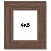 PosterPalooza | 4x5 Wide Barnwood Picture Frame, UV Acrylic, 6 Finishes - Grey, Brown, White, and Black - 2 of 4