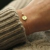 Turandoss 18K Gold Initial Bracelets for Women Girls - Dainty Coin Disc Letter Link Charm Bracelet, Pearl Bracelet, Christmas Gifts for Women Girls - 4 of 4