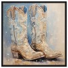Art Remedy Glam Cowgirl Boots Chic Farmhouse Wall Art Framed - 3 of 4