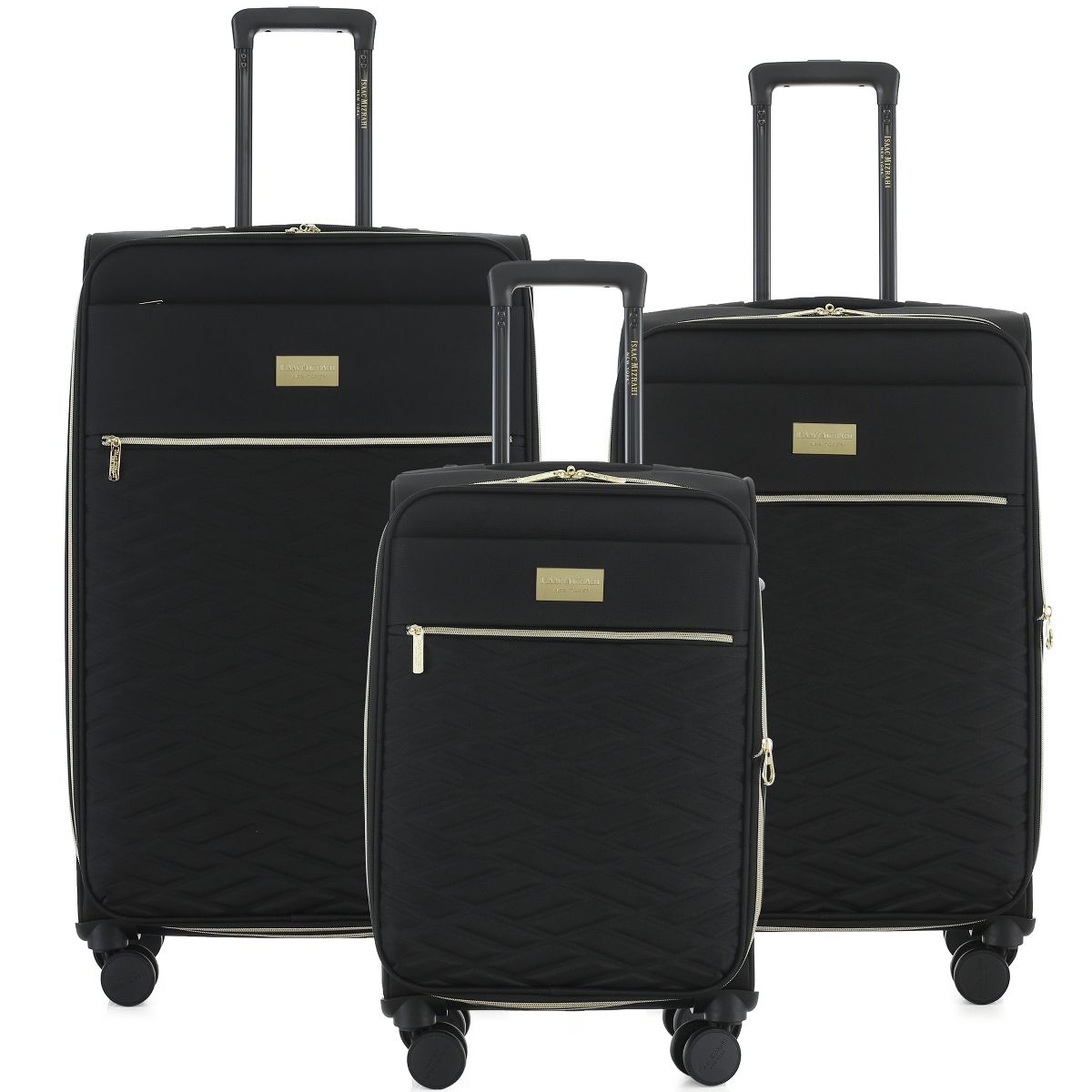 Isaac Mizrahi Monroe Softside Lightweight Expandable 3-Piece Luggage Set
