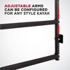 RaxGo Kayak Storage Rack, Wall Mounted Kayak Storage Hooks for 4 Individual Kayaks - 3 of 4