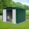 6x8ft Metal Garden Sheds, Outdoor Storage Shed with Lockable Doors - The Pop Home - 3 of 4