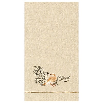 C&F Home Sparrow Hemstitch Decorative Guest Towel