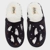 dluxe by dearfoams Women's Seasonal Scuff Ghost Slippers - Black - 2 of 4