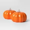 2pk LED Pumpkin Shaped Halloween Tea Lights - Hyde and EEK! Boutique™ - 3 of 3