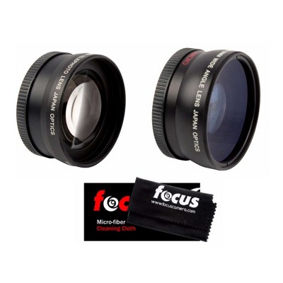 Vivitar 40.5mm 2x2 Teleconverter Lens with 0.043x Wide Teleconverter Lens Bundle