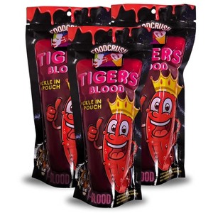 Food Crush-Tigers Blood Pickle In A Pouch (Pack of 3-Coconut, Cherry Flavors) Tiktok Trend Items - 1 of 1