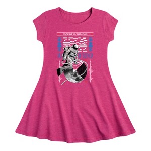 Girls' - MTV - Take Me To The Moon Person Fit & Flair Cap Sleeve Dress - 1 of 1