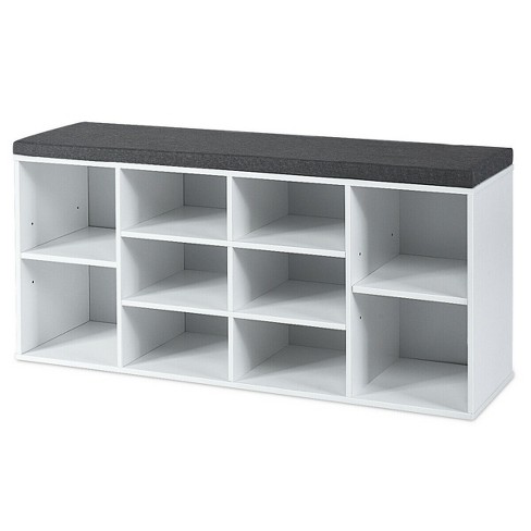 4 Tier Laminate Stackable Shoe Cubby White - Brightroom™ : Target