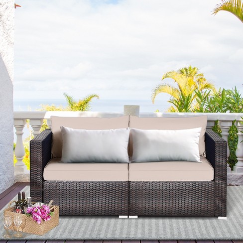 Rattan sofa best sale with chaise