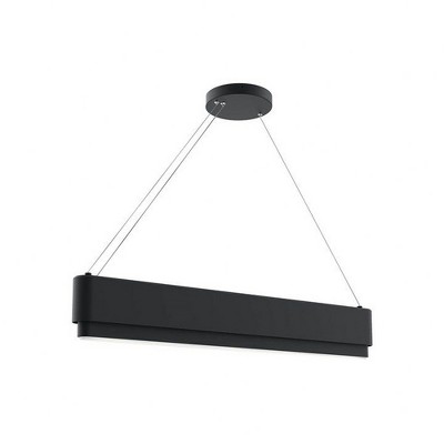 Elan Lighting Walman 1 - Light Chandelier in  Matte Black