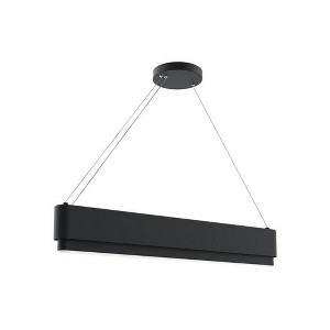 Elan Lighting Walman 1 - Light Chandelier in  Matte Black - 1 of 4