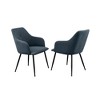 NicBex Dining Chairs Upholstered Chair Metal-footed Woven-Fabric Dining Chair for Dining Room, Living room, Light Gray - 2 of 4