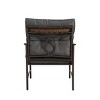 GDFStudio Basil Outdoor Steel 3 Pieces Upholstered Seating Set with Coffee Table - 4 of 4