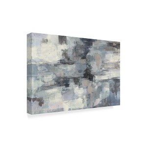 Trademark Fine Art -Silvia Vassileva 'In The Clouds Indigo And Gray' Canvas Art - 1 of 3