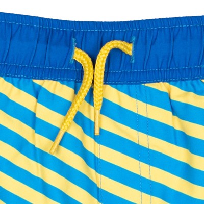 Pokemon Big Boys' Graphic Allover Print Swim Shorts with Elastic Waist and Drawstring Pikachu Ivysaur Blue 8 — фото 4
