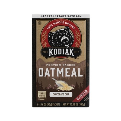 Kodiak Protein-Packed Instant Oatmeal Chocolate Chip - 6ct