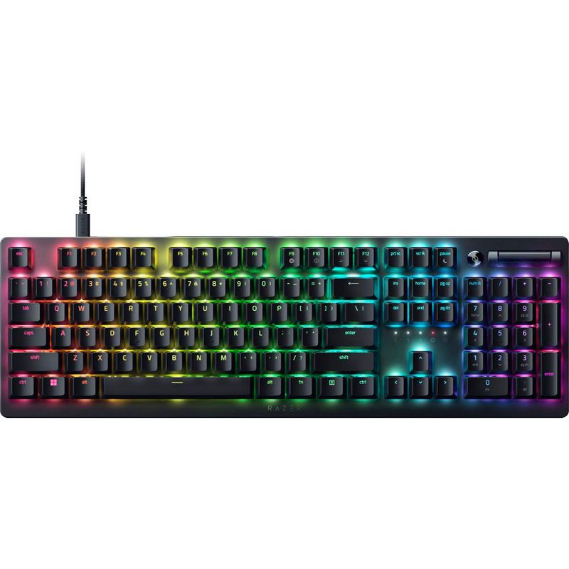 Razer RZ03-04500100-R3M1 DeathStalker V2 Full Size Wired Optical Linear Gaming Keyboard with Low-Profile Design - Black Certified Refurbished, 1 of 6