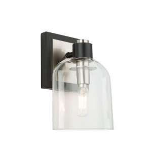 Artcraft Lighting Lyndon 1 - Light Sconce in  Black/Brushed Nickel - 1 of 3