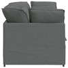 vidaXL Modular Sofa Dark Gray Fabric with Foam Filling Generous Modular - 4 of 4