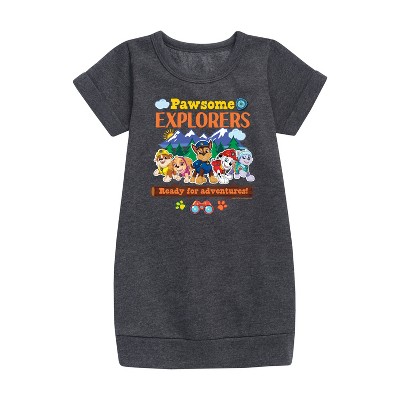 - Paw Patrol - Pawsome Explorers Graphic Short Sleeve Fleece Dress