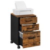 3 - Drawer File Cabinet for Home Office. Equipped with wheels. Suitable for A4 documents and hanging file folders. - 2 of 4