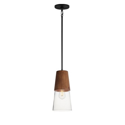 Maxim Lighting Carpenter 1 - Light Pendant in  Walnut/Black