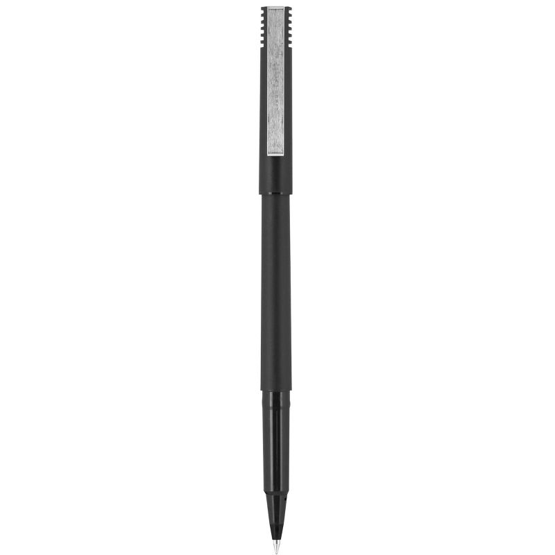 uni Roller Ball Stick Pens, 0.5 mm Micro Tip, Black, Pack of 12, 2 of 6