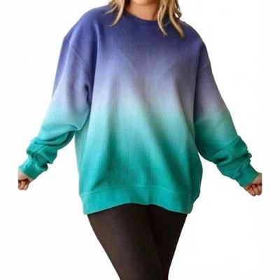 Women's Ombre Corded Sweatshirt - MOON RYDER