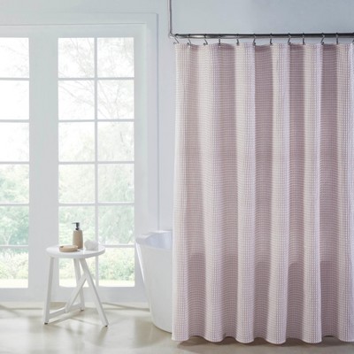 Hotel Collection Premium Waffle Weave Mold & Mildew Resistant Fabric Shower Curtain by Kate Aurora