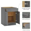 Kitchen Base Cabinet, Unassembled Cabinet with Adjustable Shelf without Top - 4 of 4