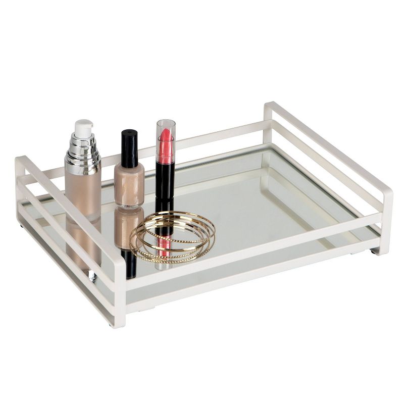 Flat Wire Large Vanity Tray White - Home Details, 3 of 9